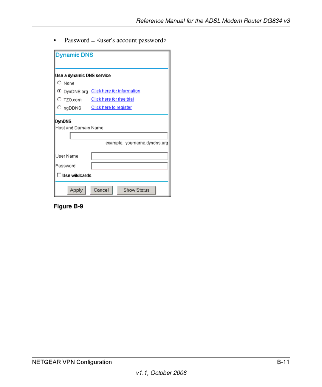 NETGEAR DG834 V3 manual Figure B-9 