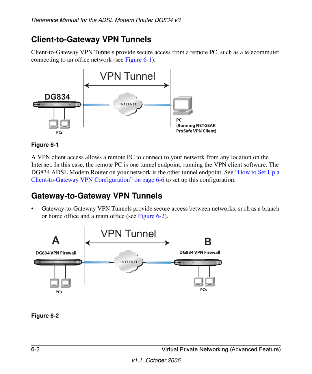 NETGEAR DG834 V3 manual VPN Tunnel 