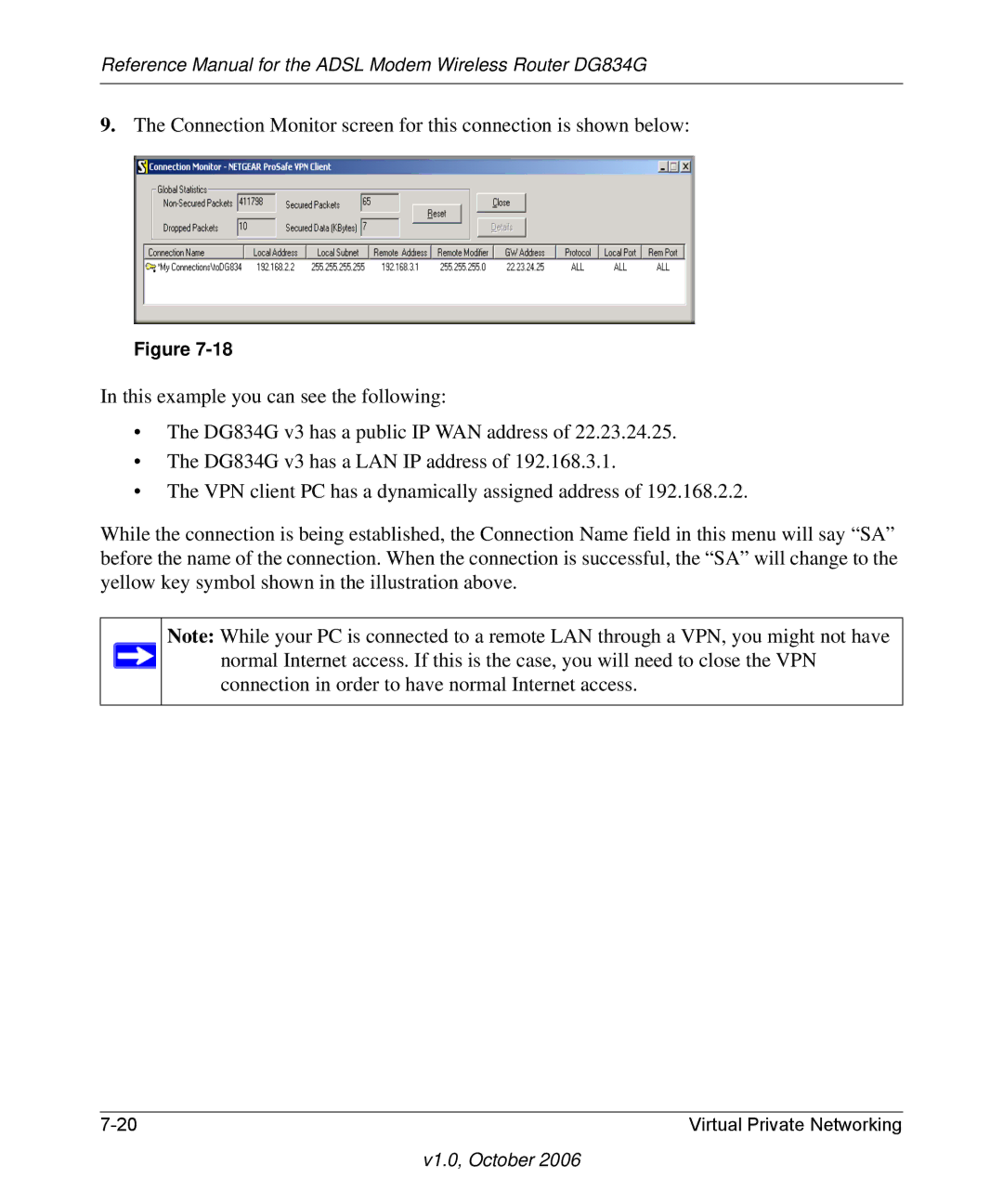 NETGEAR manual Reference Manual for the Adsl Modem Wireless Router DG834G 