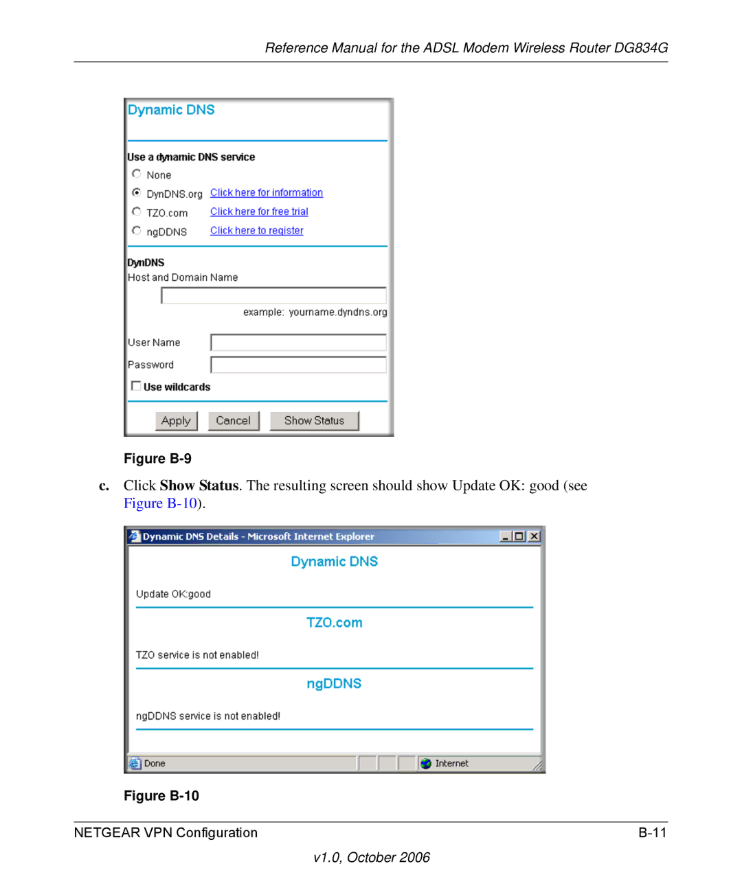 NETGEAR DG834G manual Figure B-9 