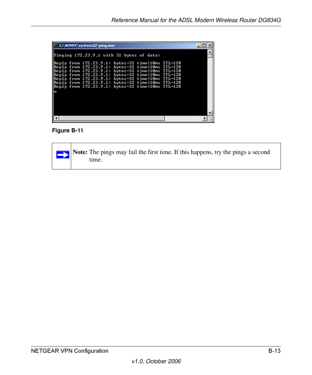 NETGEAR DG834G manual Figure B-11 