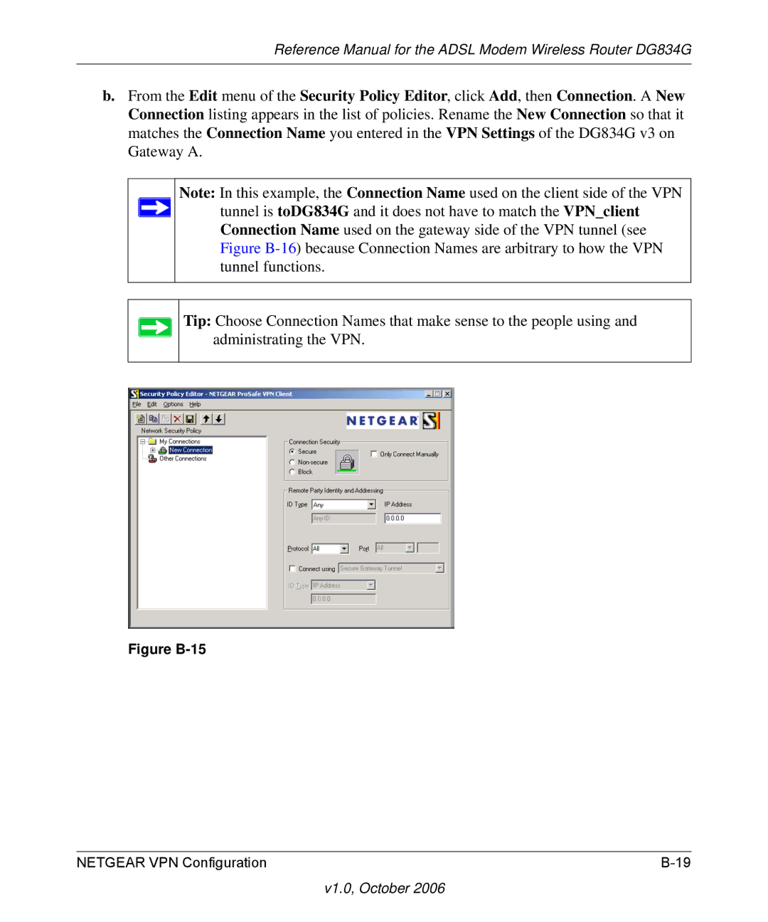 NETGEAR DG834G manual Figure B-15 