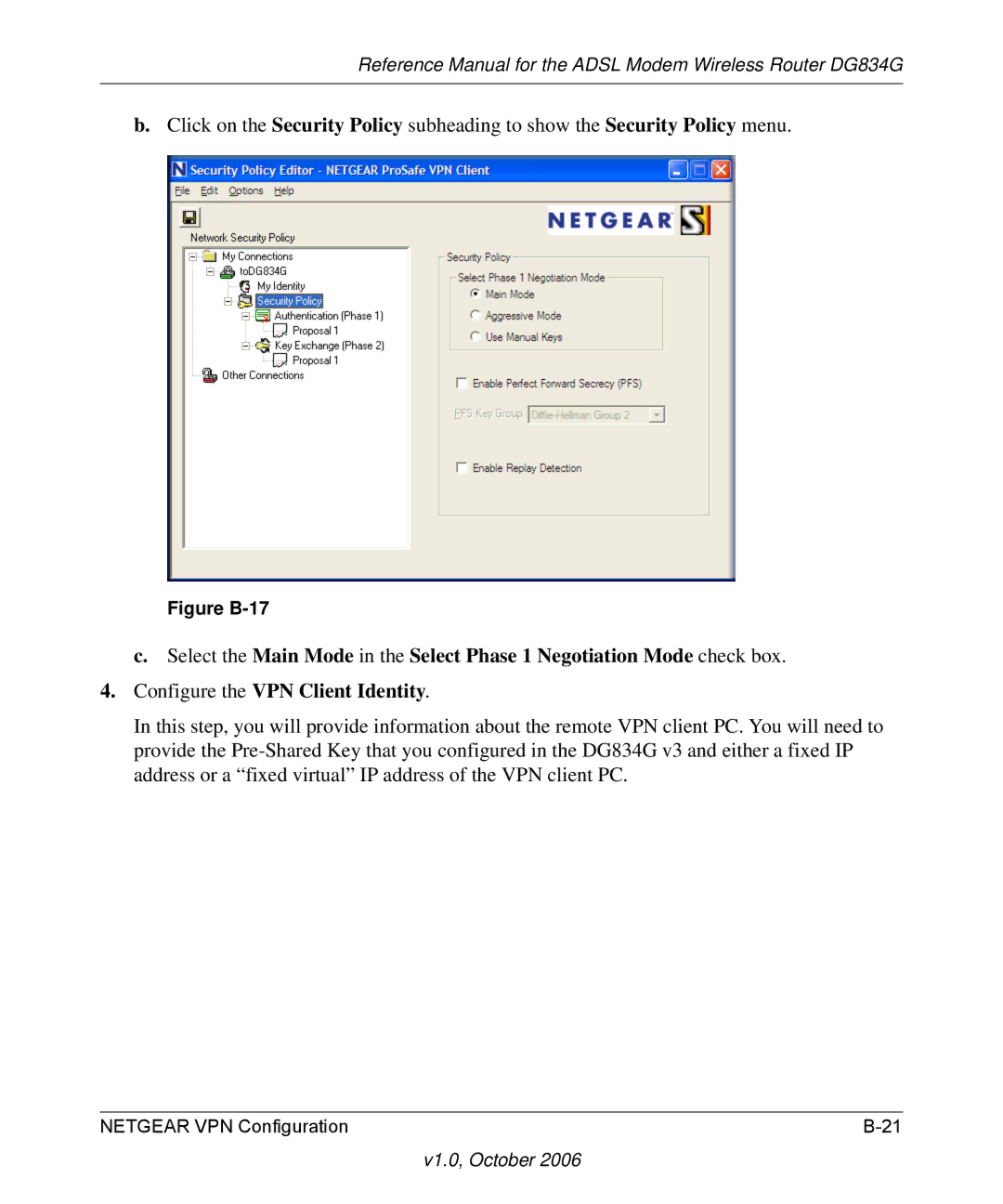 NETGEAR DG834G manual Figure B-17 