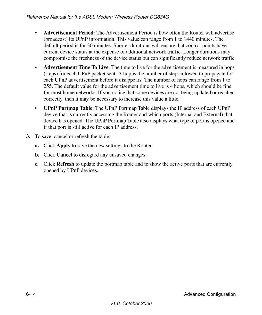 NETGEAR manual Reference Manual for the Adsl Modem Wireless Router DG834G 