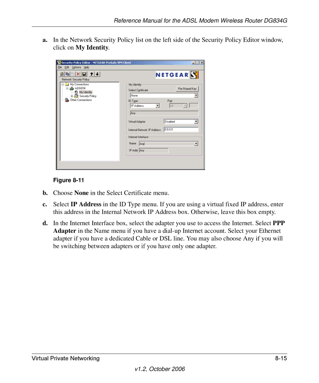 NETGEAR manual Reference Manual for the Adsl Modem Wireless Router DG834G 