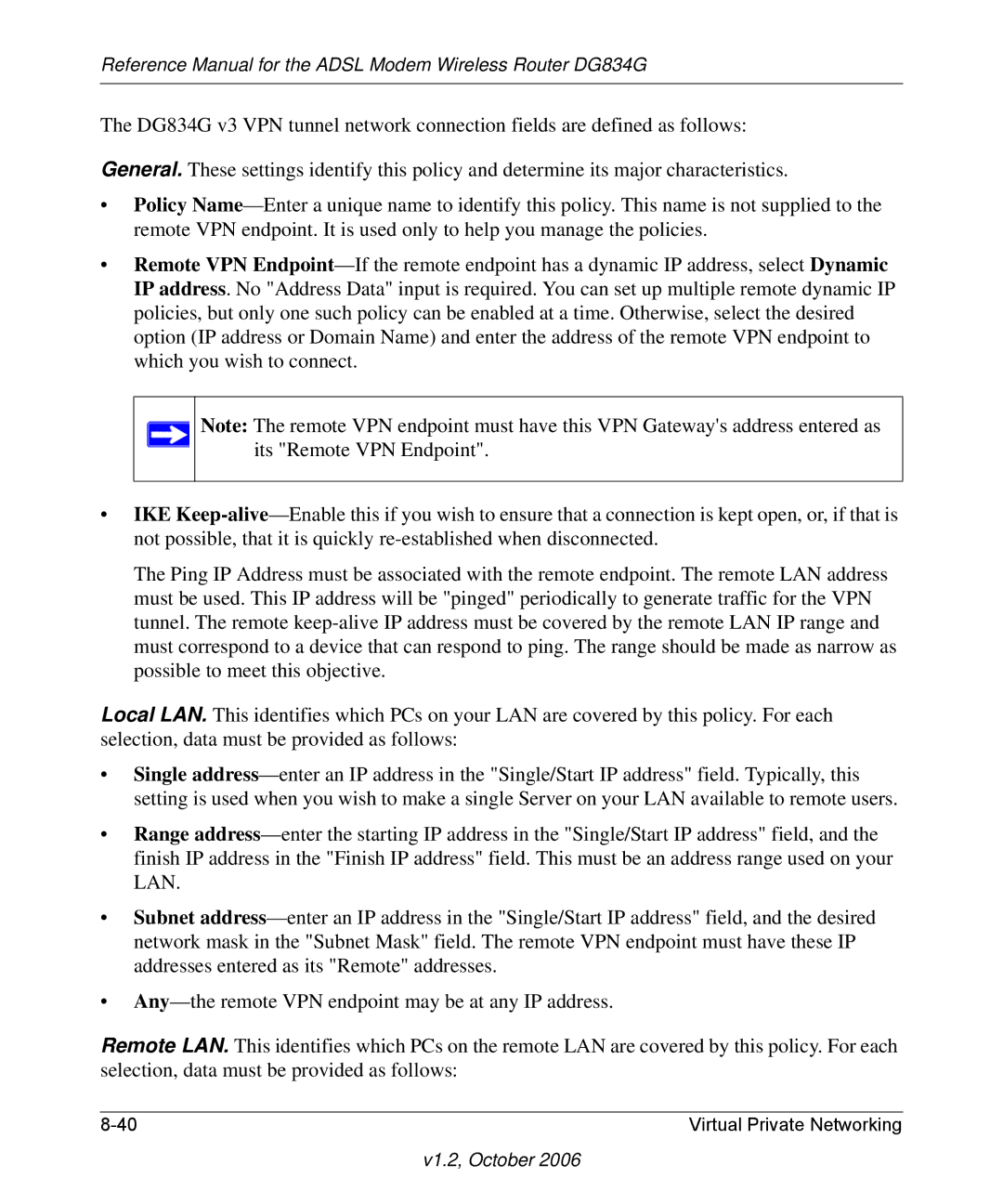 NETGEAR manual Reference Manual for the Adsl Modem Wireless Router DG834G 