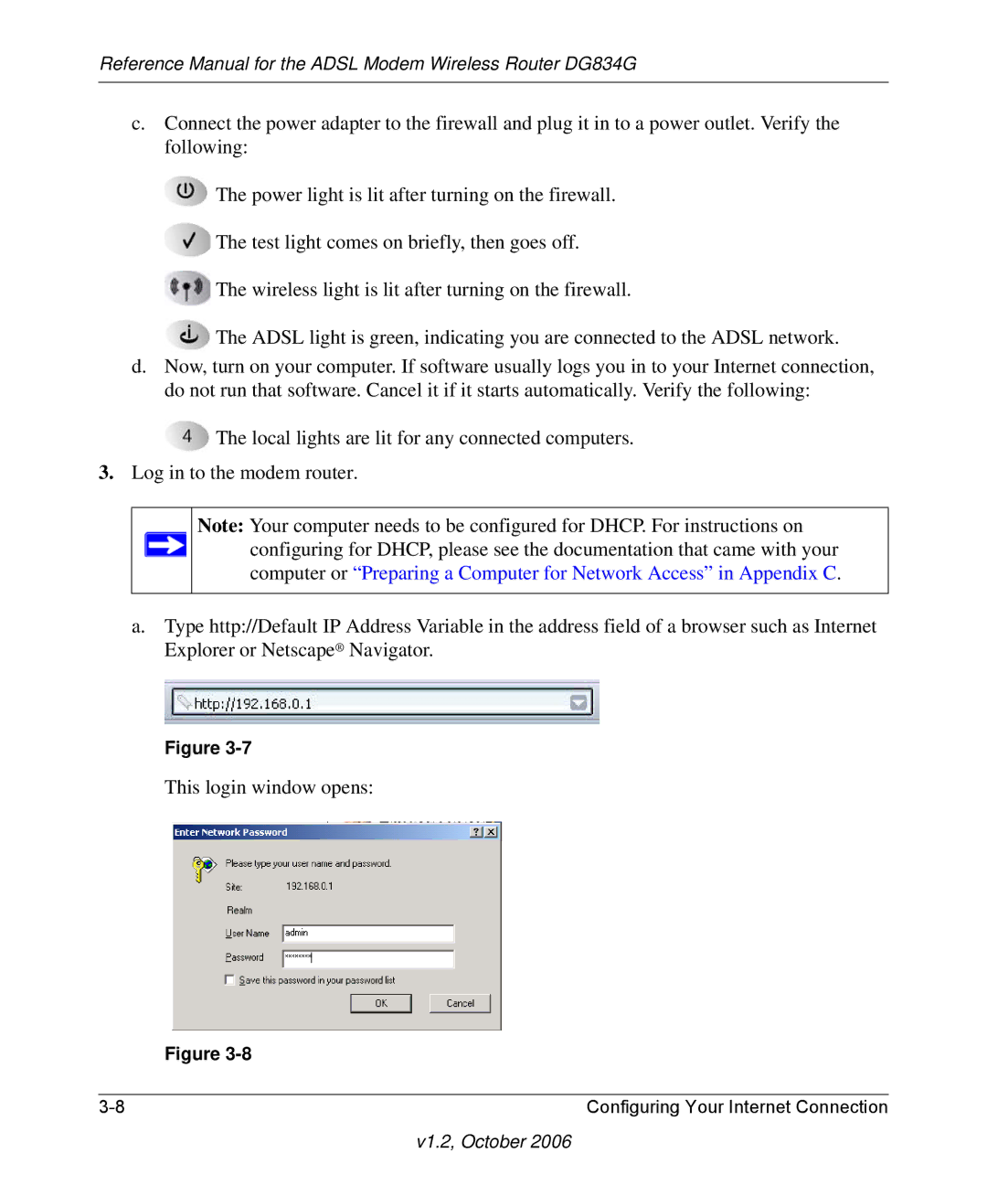 NETGEAR manual Reference Manual for the Adsl Modem Wireless Router DG834G 