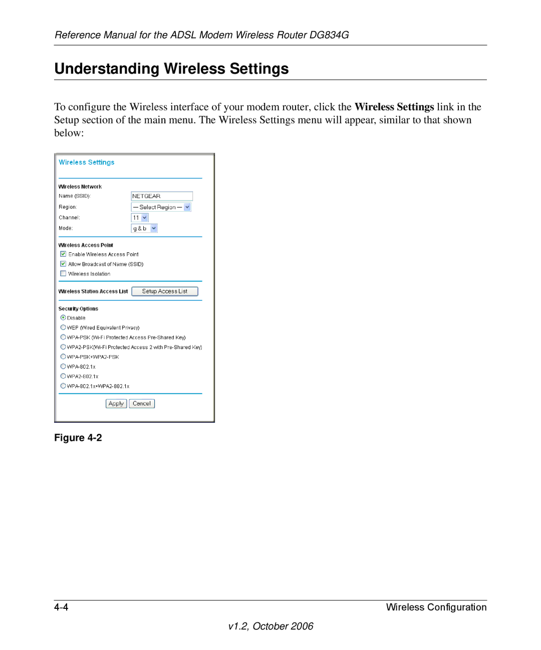 NETGEAR DG834G manual Understanding Wireless Settings 