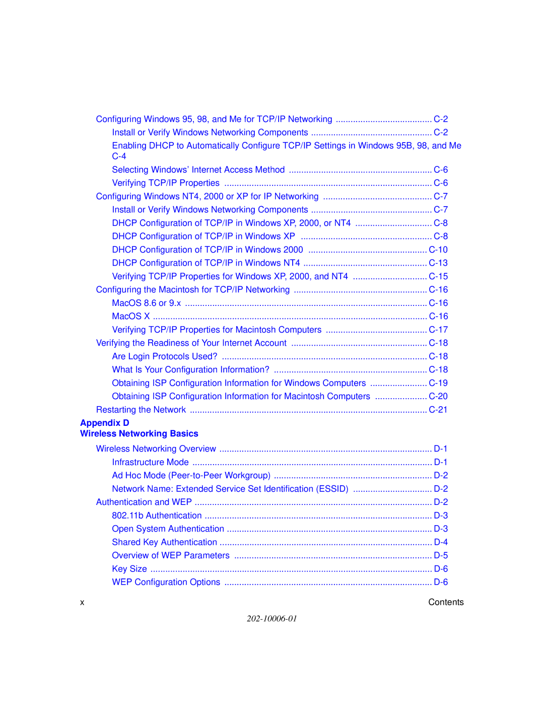 NETGEAR DG834G manual Appendix D Wireless Networking Basics 