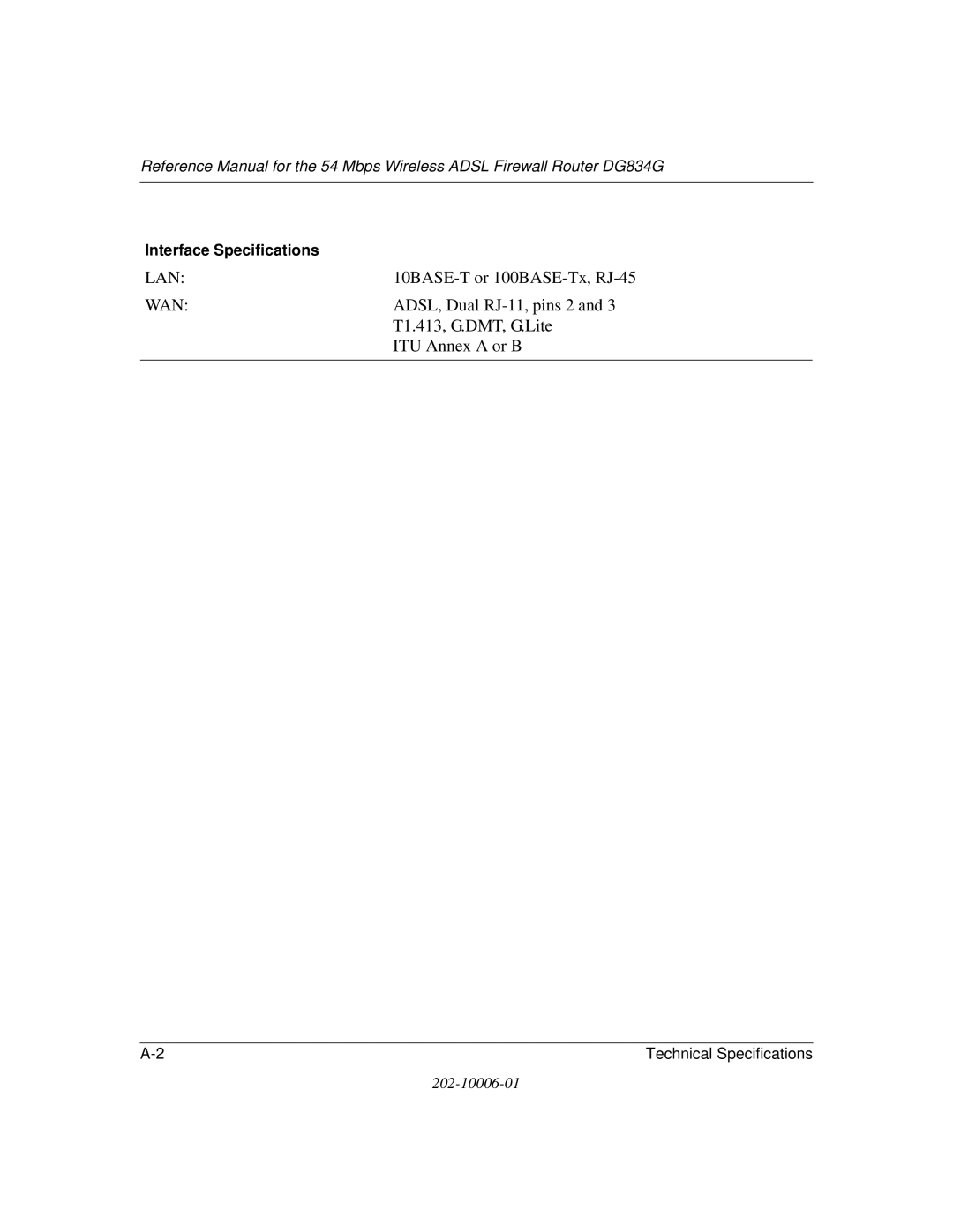 NETGEAR DG834G manual Lan 