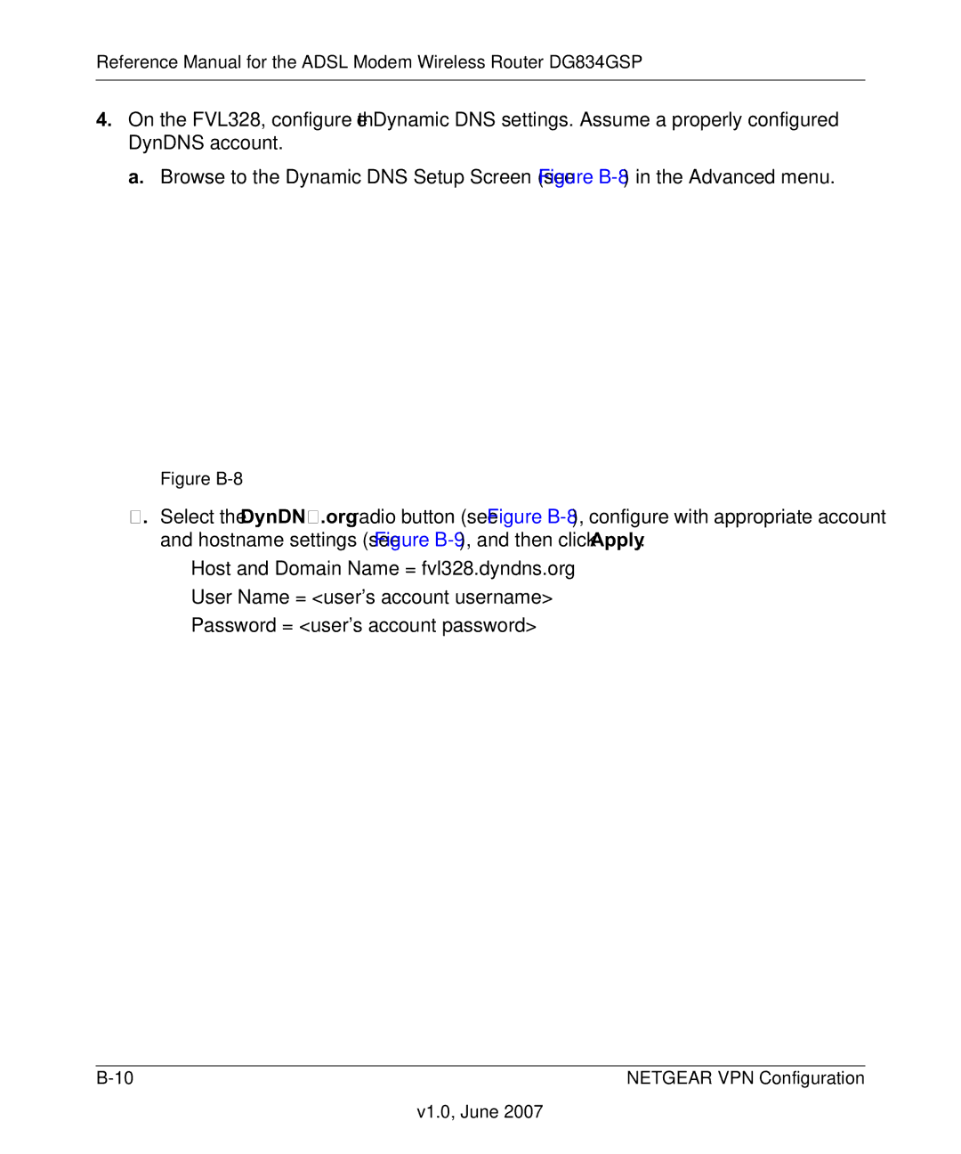 NETGEAR DG834GSP appendix Figure B-8 