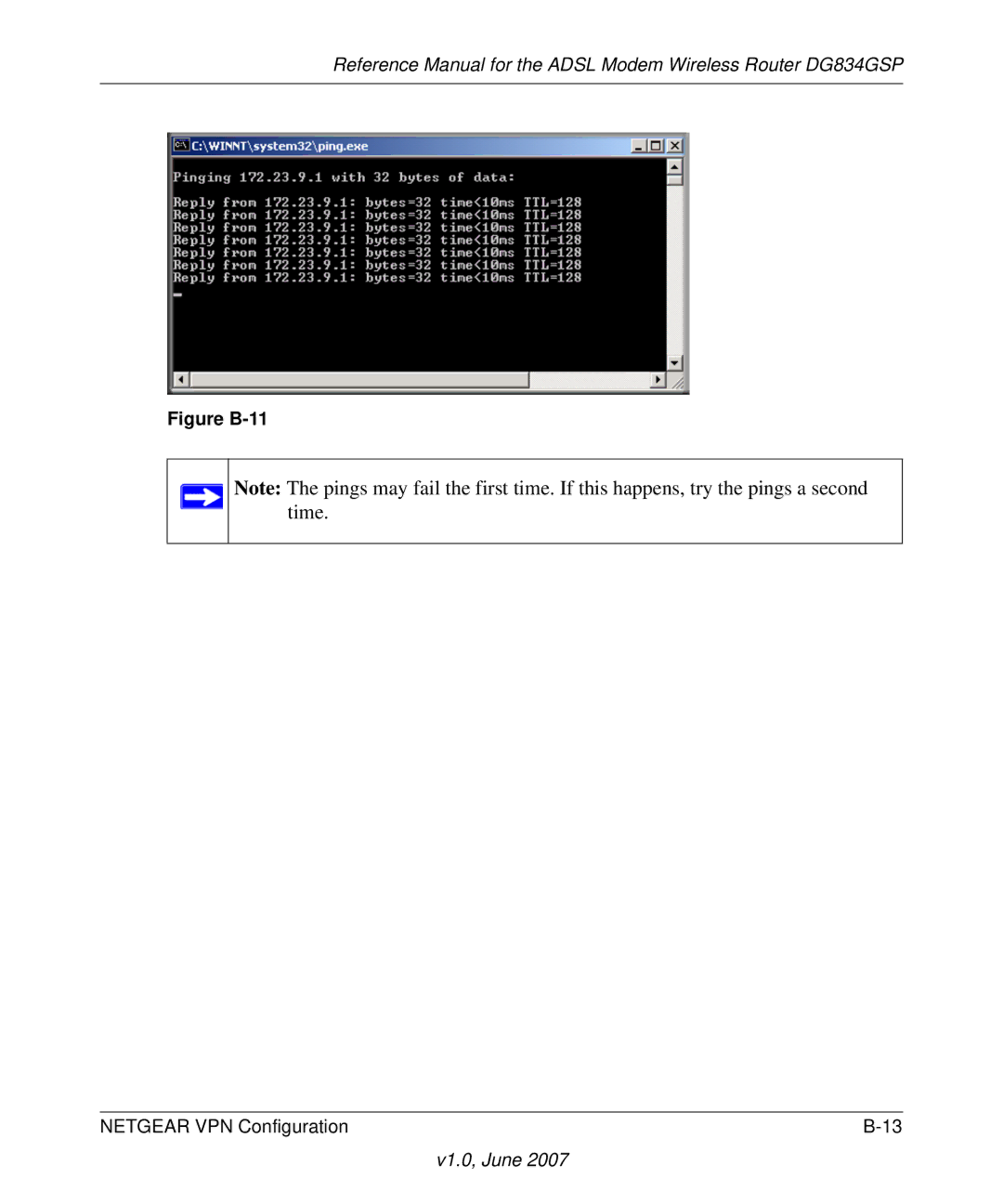 NETGEAR DG834GSP appendix Figure B-11 