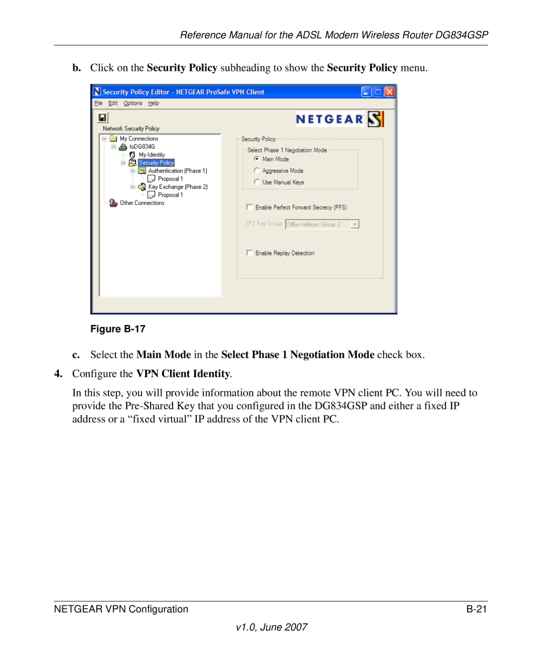 NETGEAR DG834GSP appendix Figure B-17 