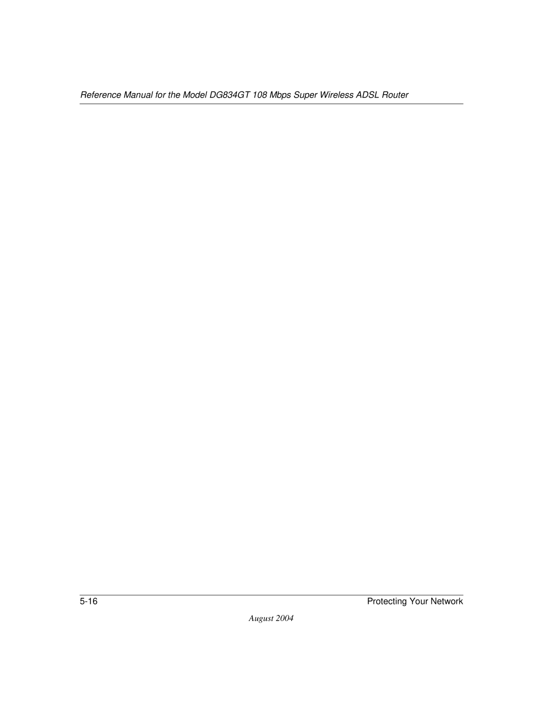NETGEAR DG834GT manual Protecting Your Network 