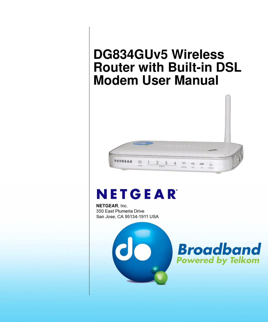 NETGEAR DG834GUV5 user manual NETGEAR, Inc 