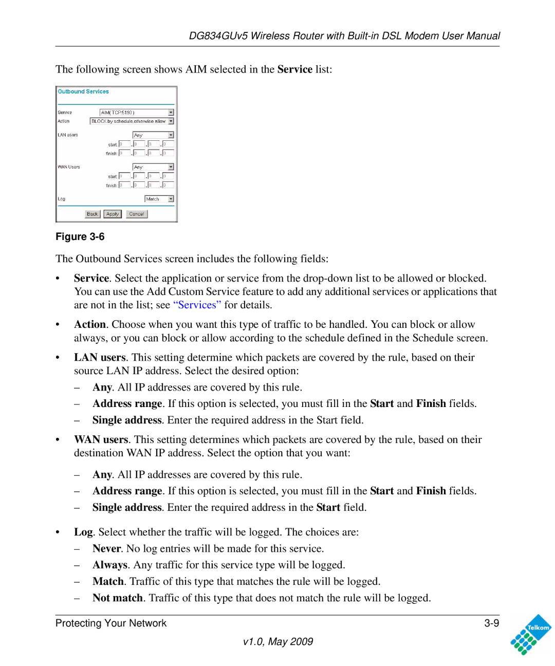 NETGEAR DG834GUV5 user manual V1.0, May 