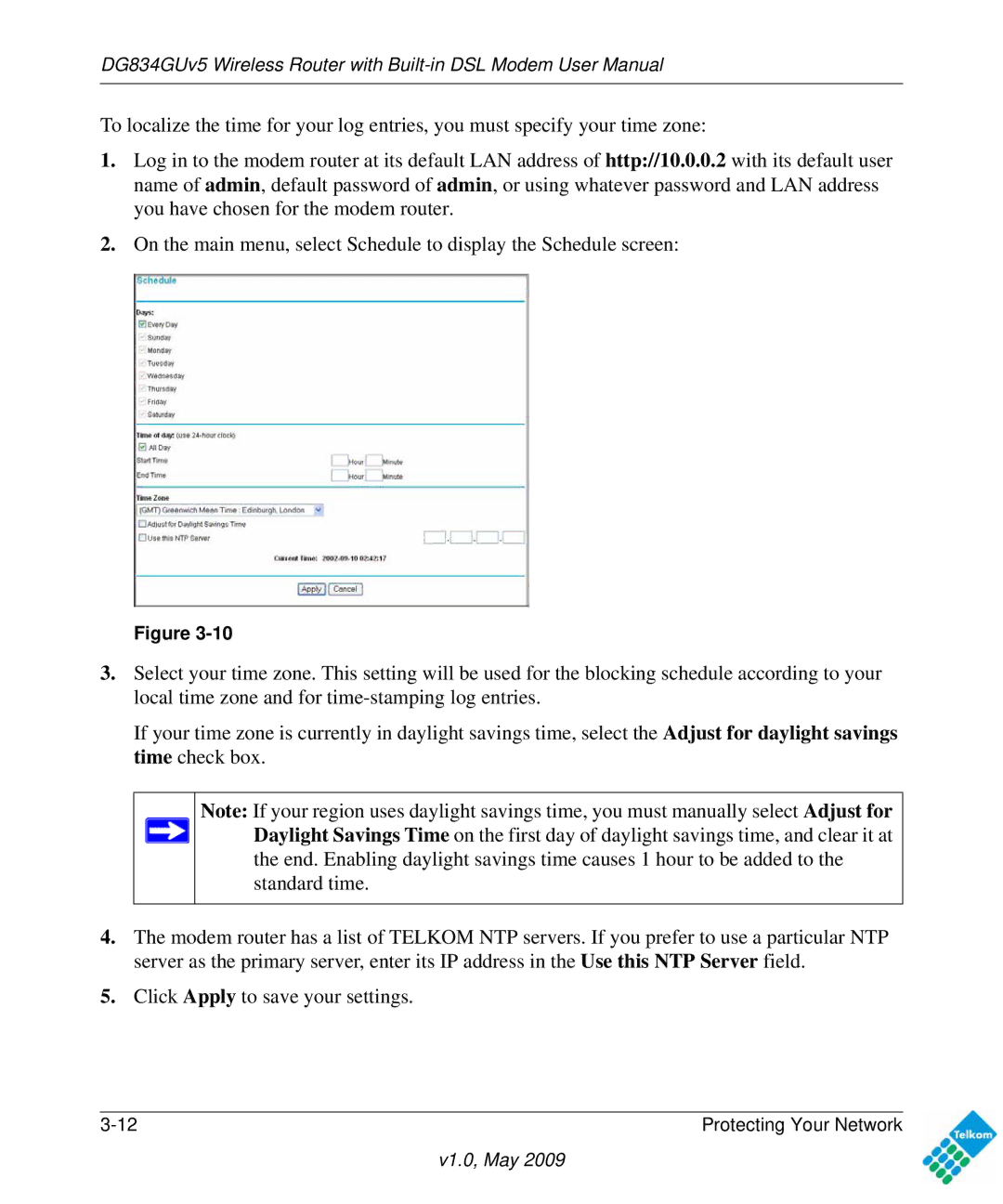 NETGEAR DG834GUV5 user manual V1.0, May 