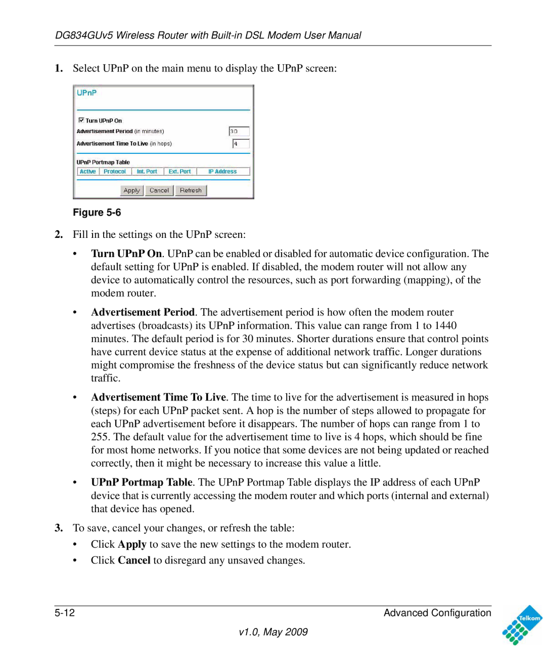 NETGEAR DG834GUV5 user manual V1.0, May 