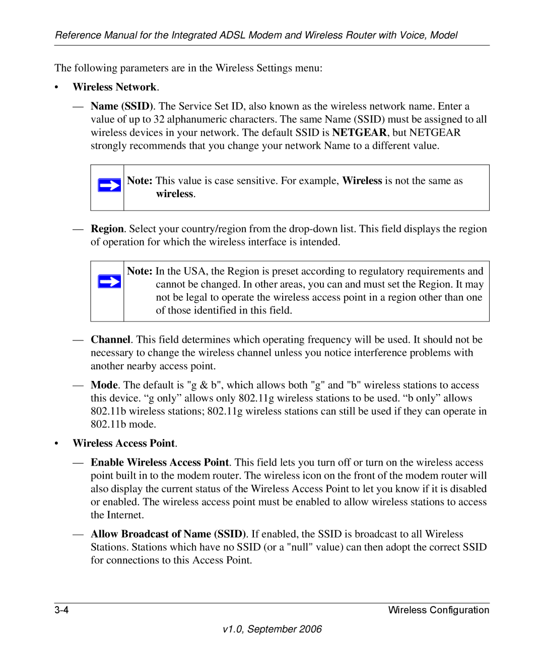 NETGEAR DG834GV v2 manual Wireless Network 