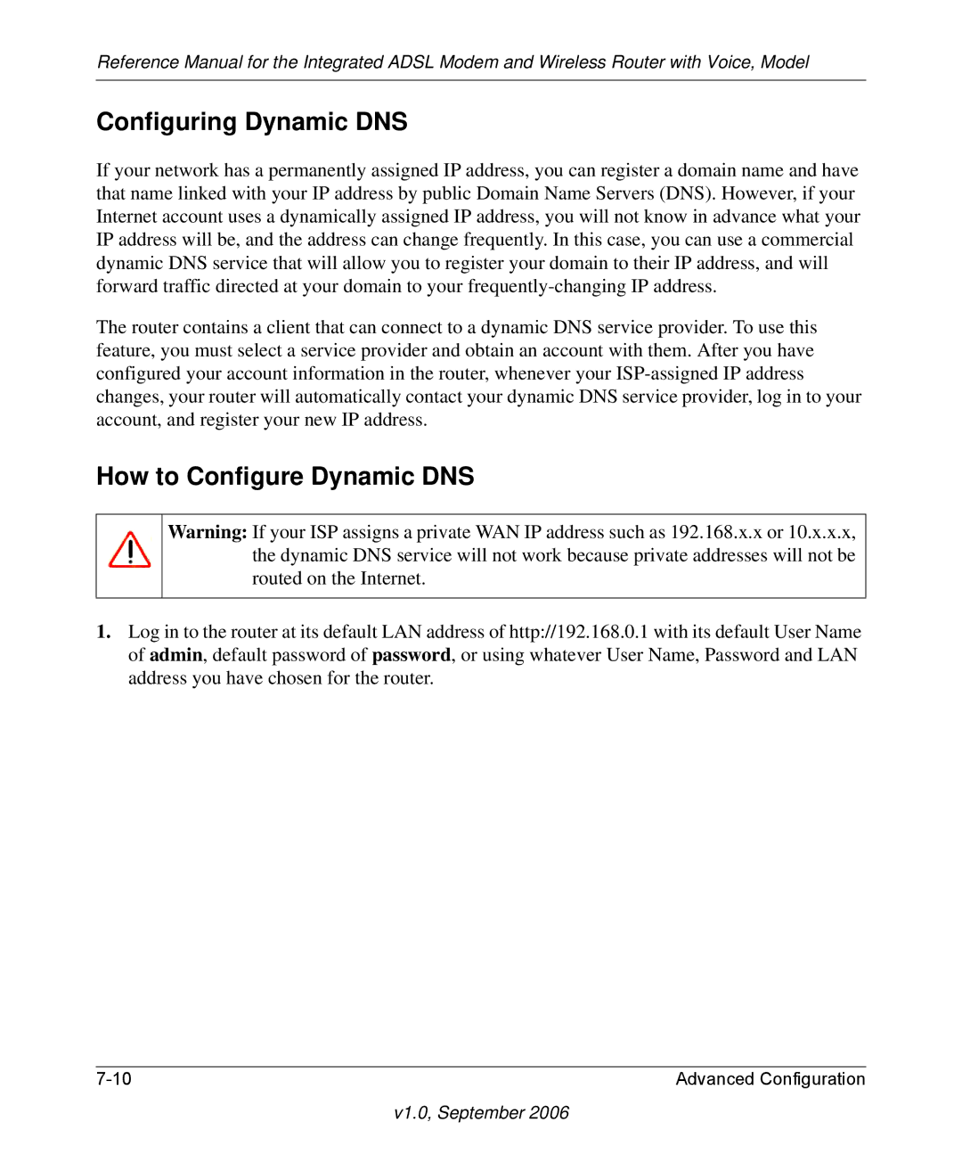 NETGEAR DG834GV v2 manual Configuring Dynamic DNS, How to Configure Dynamic DNS 