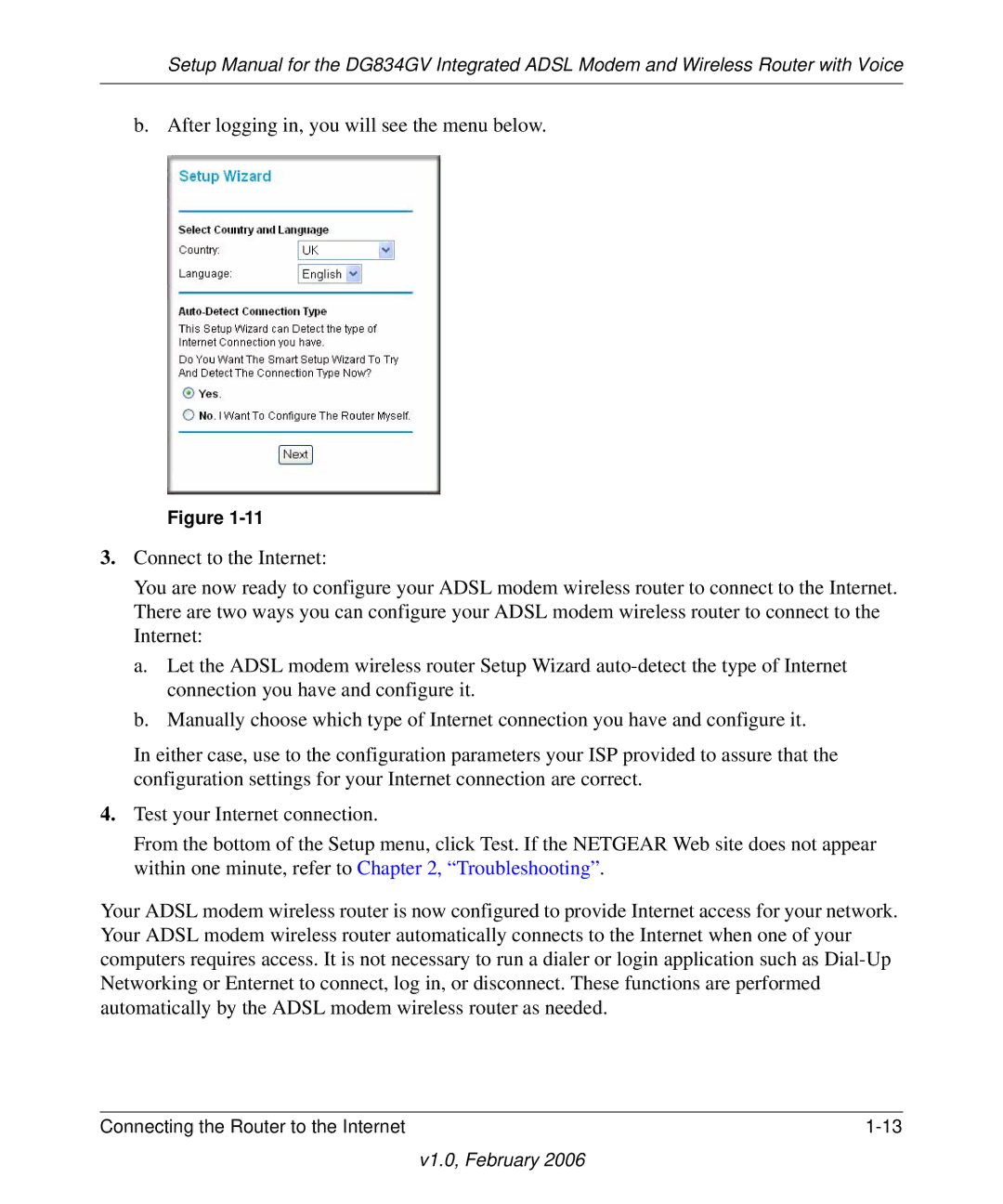 NETGEAR DG834GV manual V1.0, February 