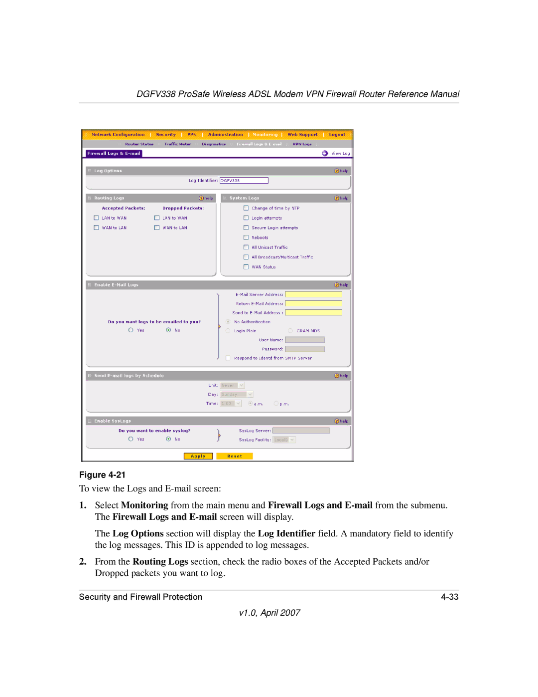 NETGEAR DGFV338 manual V1.0, April 