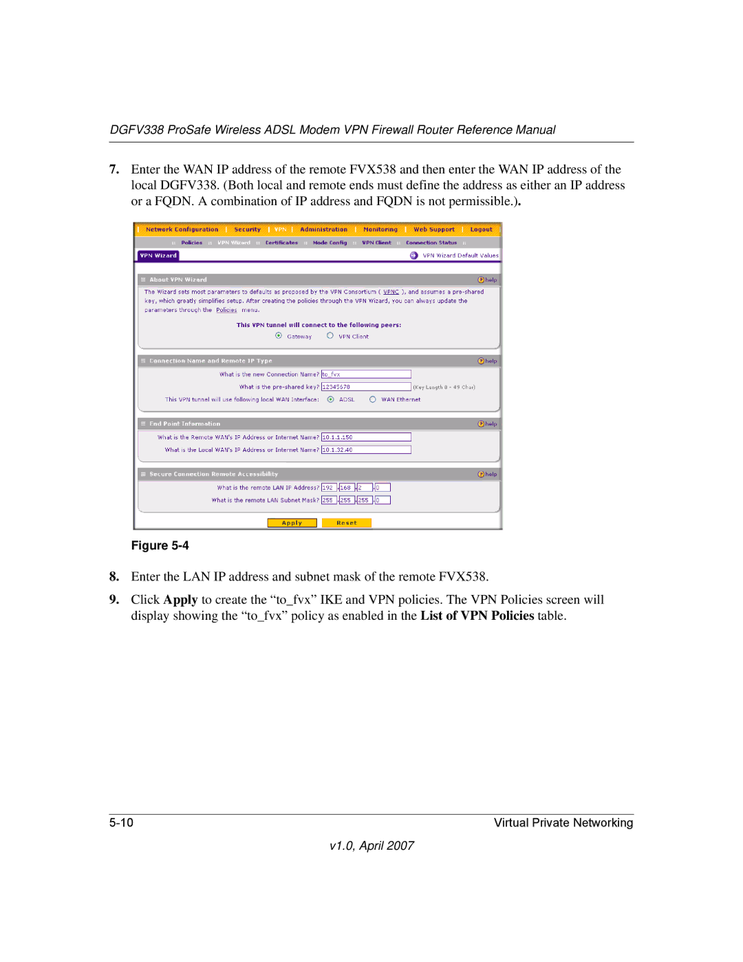 NETGEAR DGFV338 manual V1.0, April 