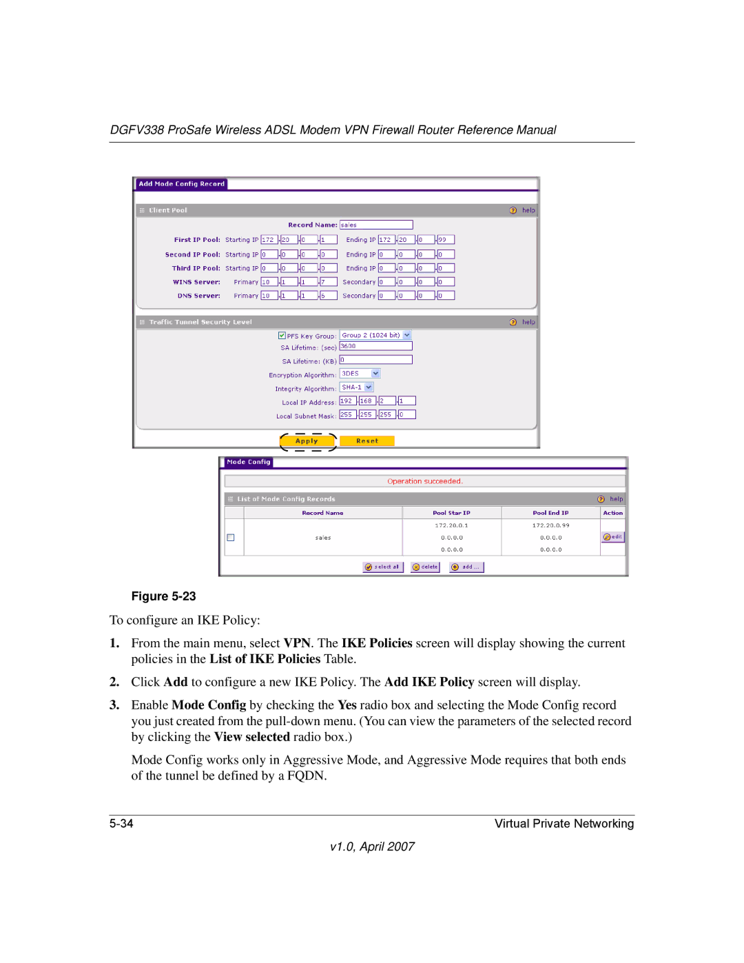 NETGEAR DGFV338 manual V1.0, April 