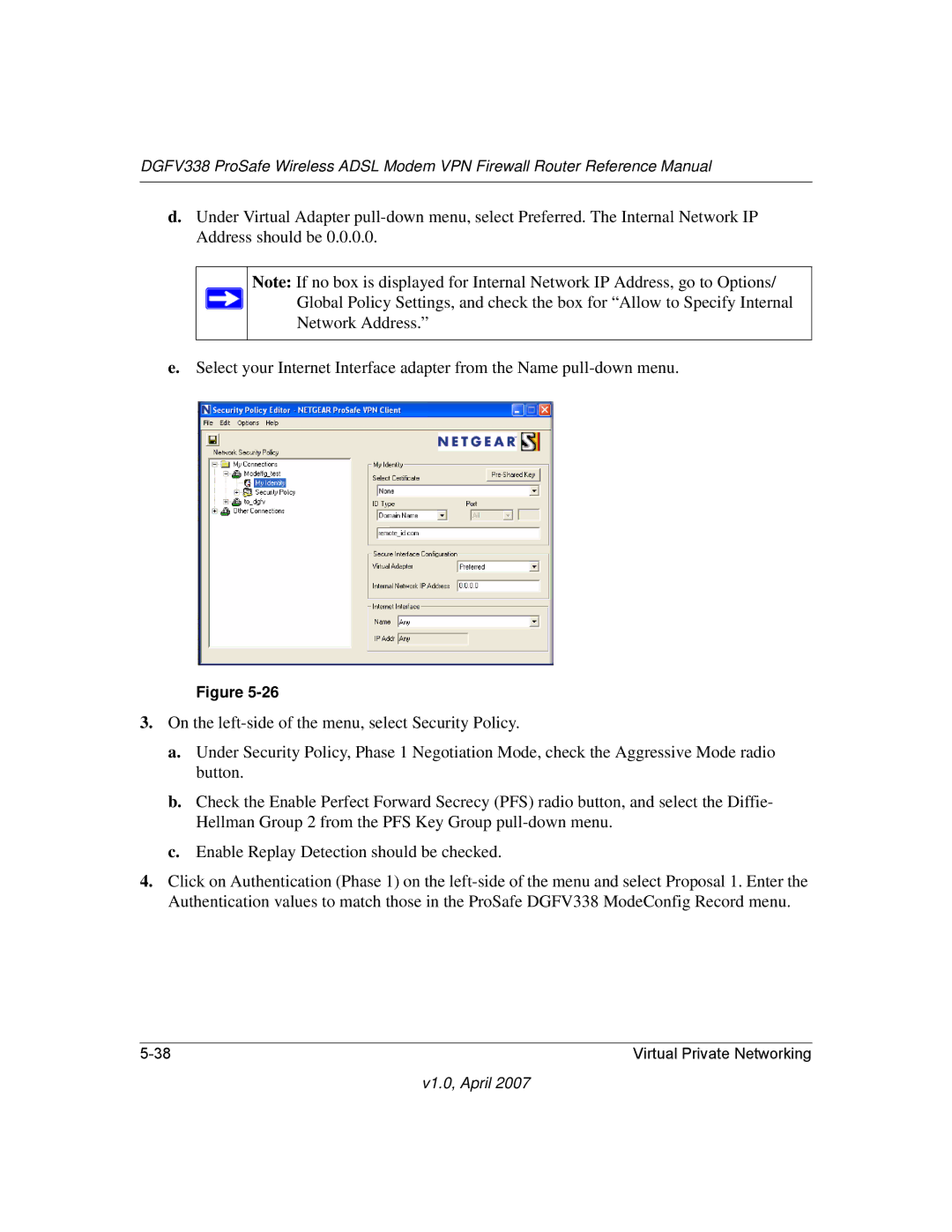 NETGEAR DGFV338 manual V1.0, April 