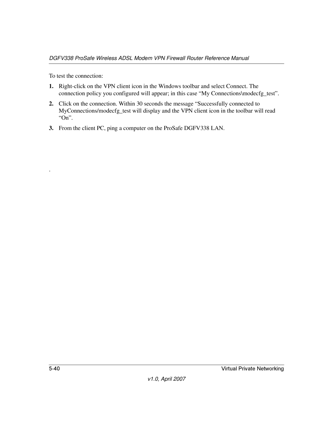 NETGEAR DGFV338 manual V1.0, April 