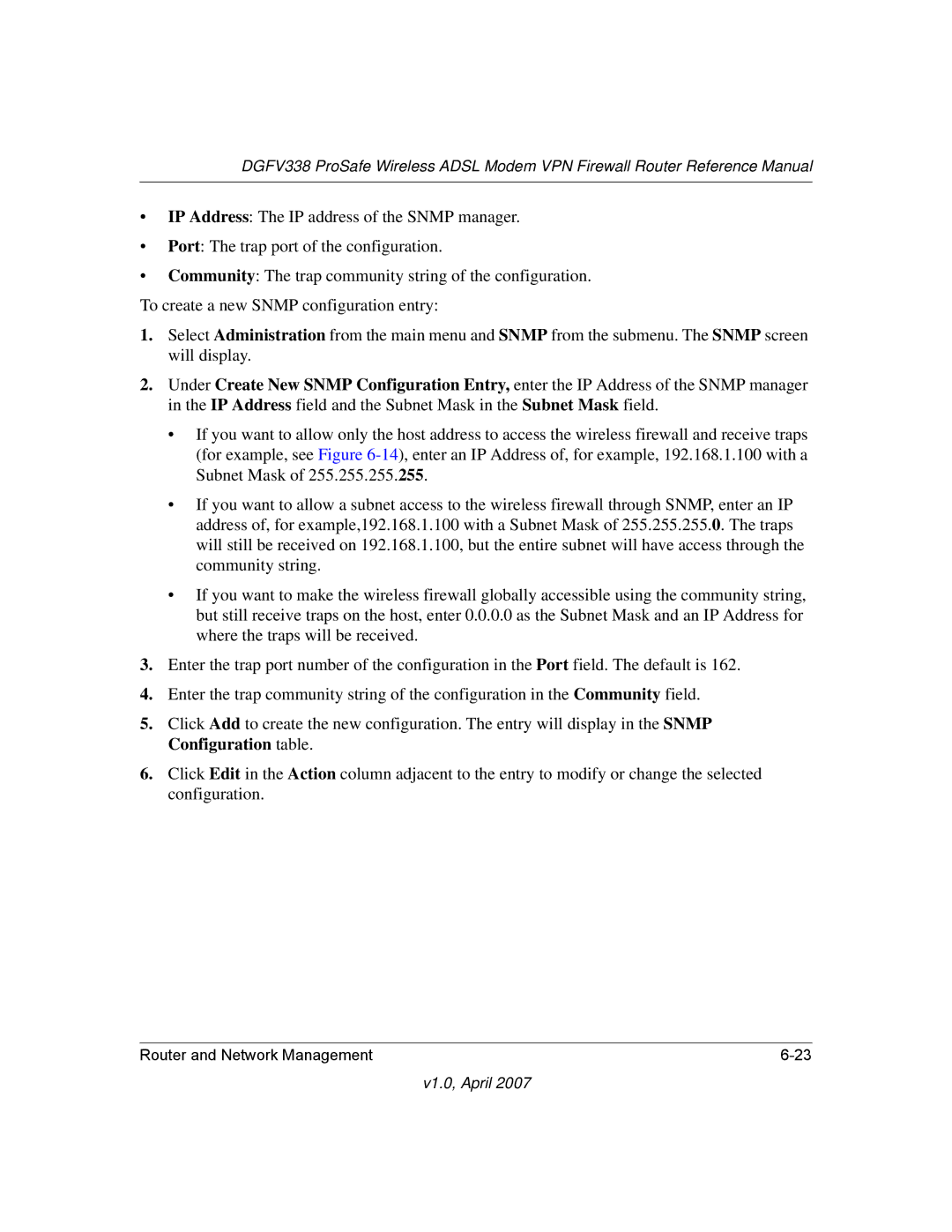 NETGEAR DGFV338 manual V1.0, April 