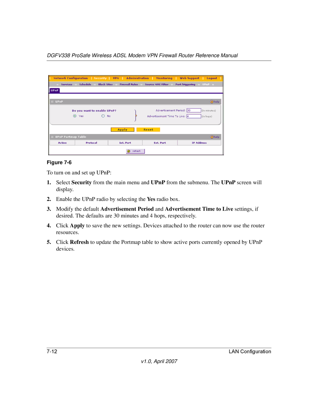 NETGEAR DGFV338 manual V1.0, April 