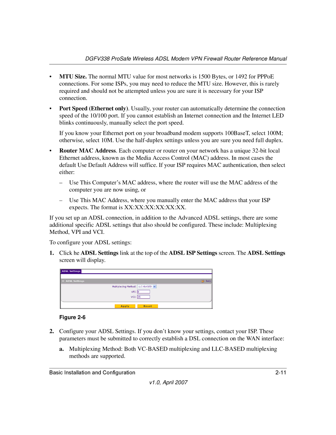 NETGEAR DGFV338 manual V1.0, April 