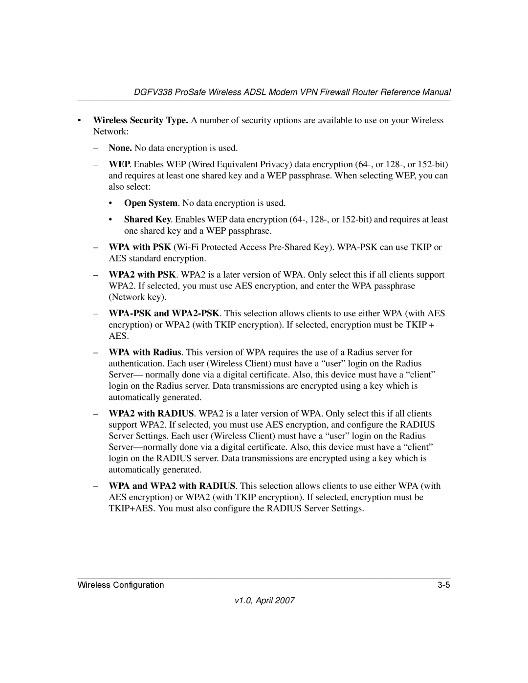 NETGEAR DGFV338 manual V1.0, April 