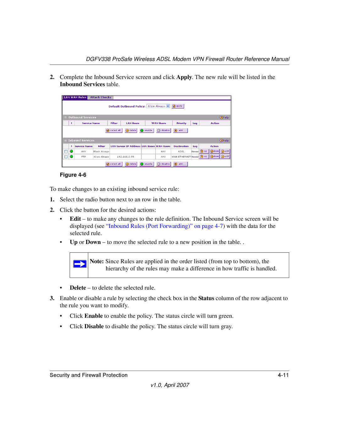 NETGEAR DGFV338 manual V1.0, April 