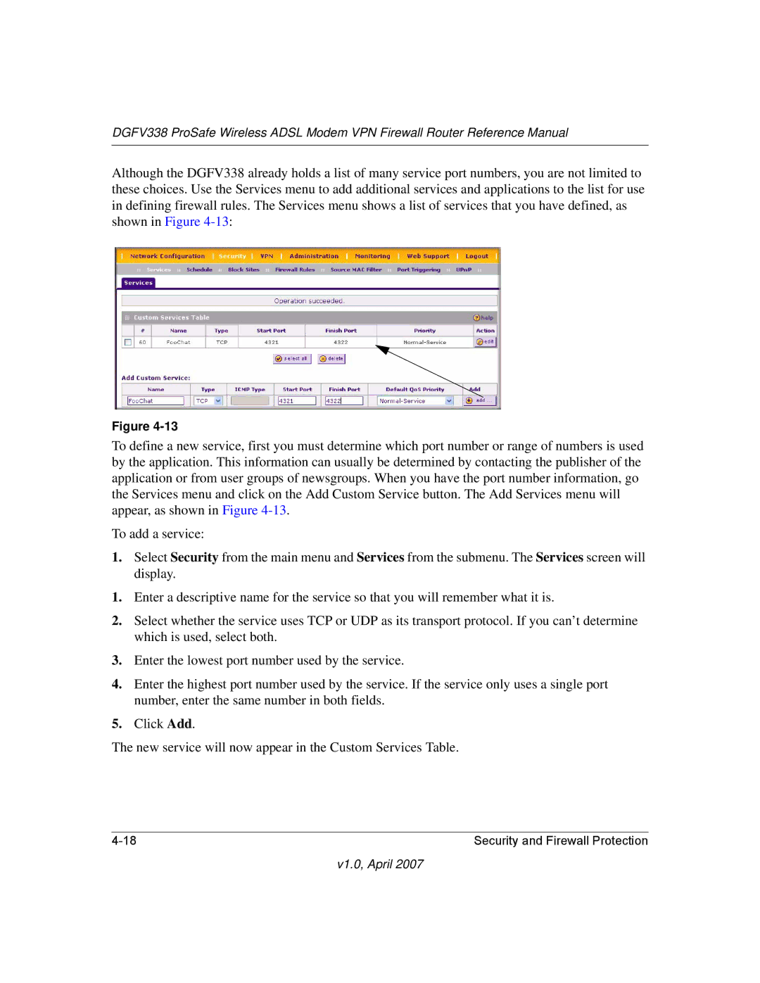 NETGEAR DGFV338 manual V1.0, April 