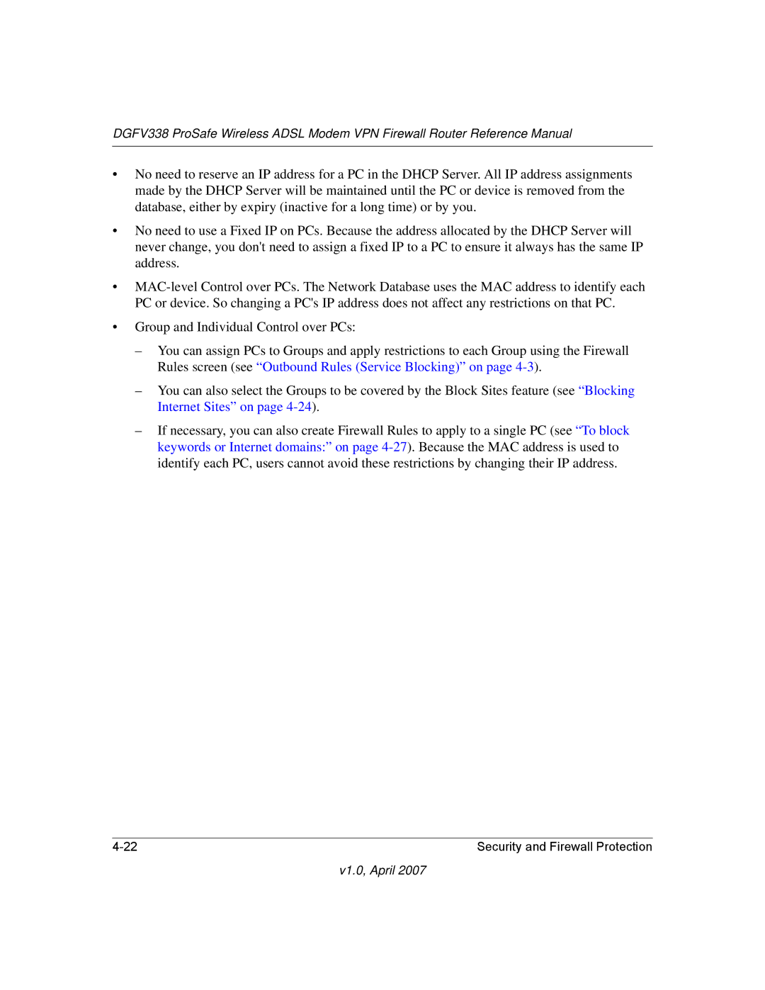 NETGEAR DGFV338 manual V1.0, April 