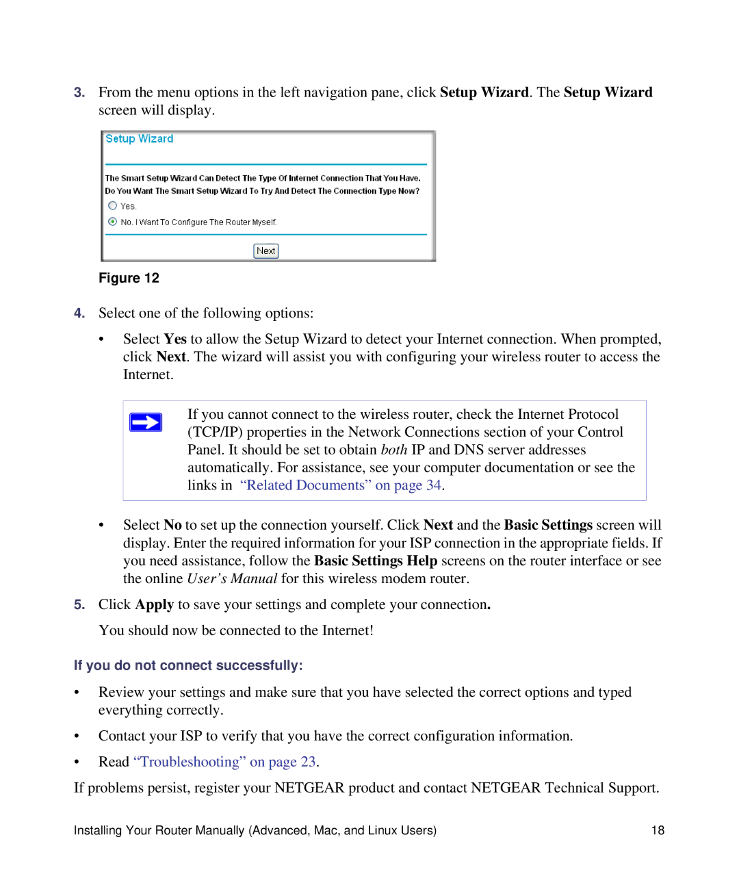 NETGEAR DGN1000-100NAS manual Read Troubleshooting on 