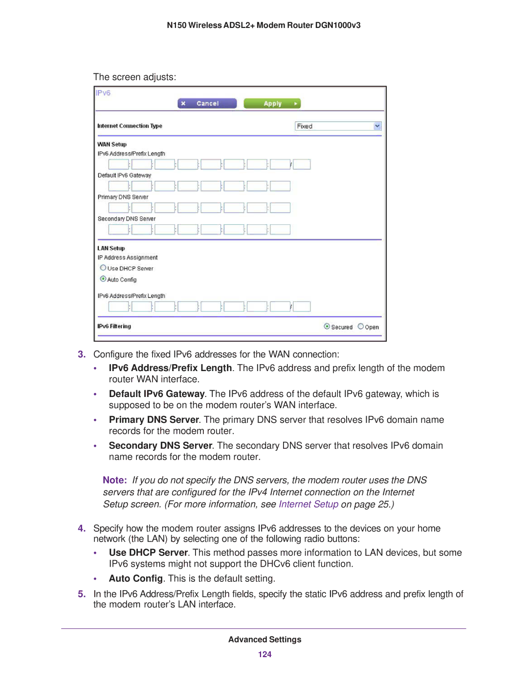 NETGEAR DGN1000v3 user manual 124 