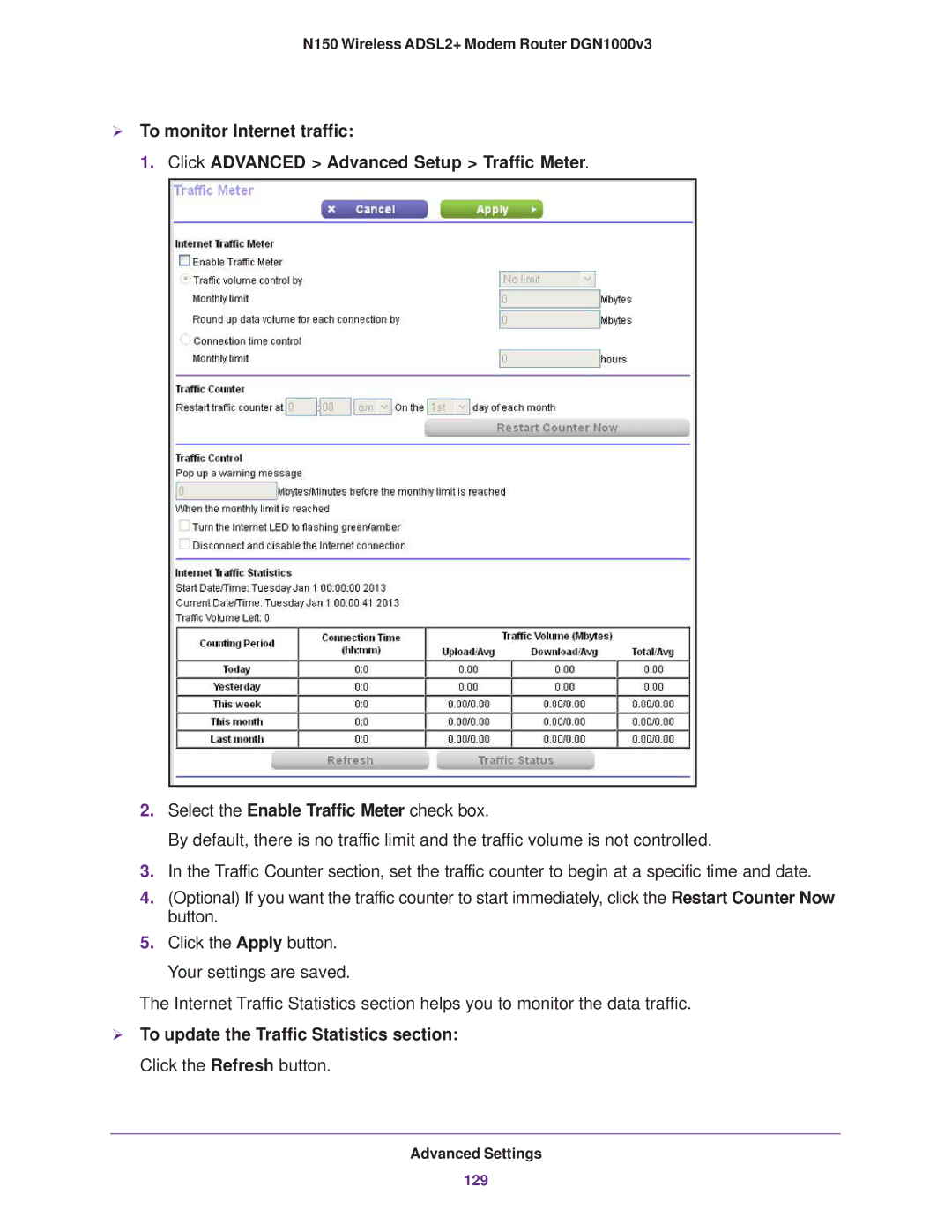 NETGEAR DGN1000v3 user manual 129 