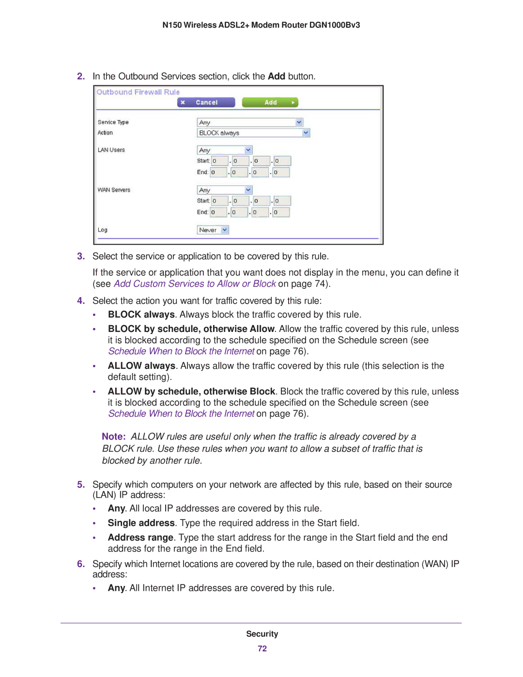 NETGEAR DGN100Bv3 user manual N150 Wireless ADSL2+ Modem Router DGN1000Bv3 