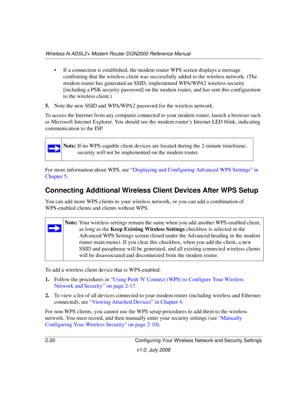 NETGEAR manual Wireless-N ADSL2+ Modem Router DGN2000 Reference Manual 