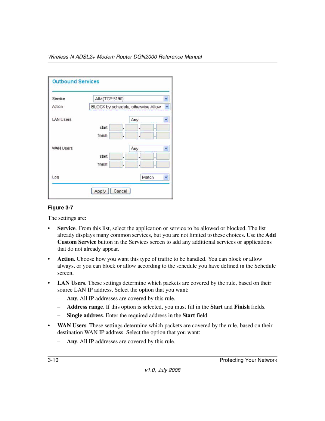 NETGEAR manual Wireless-N ADSL2+ Modem Router DGN2000 Reference Manual 