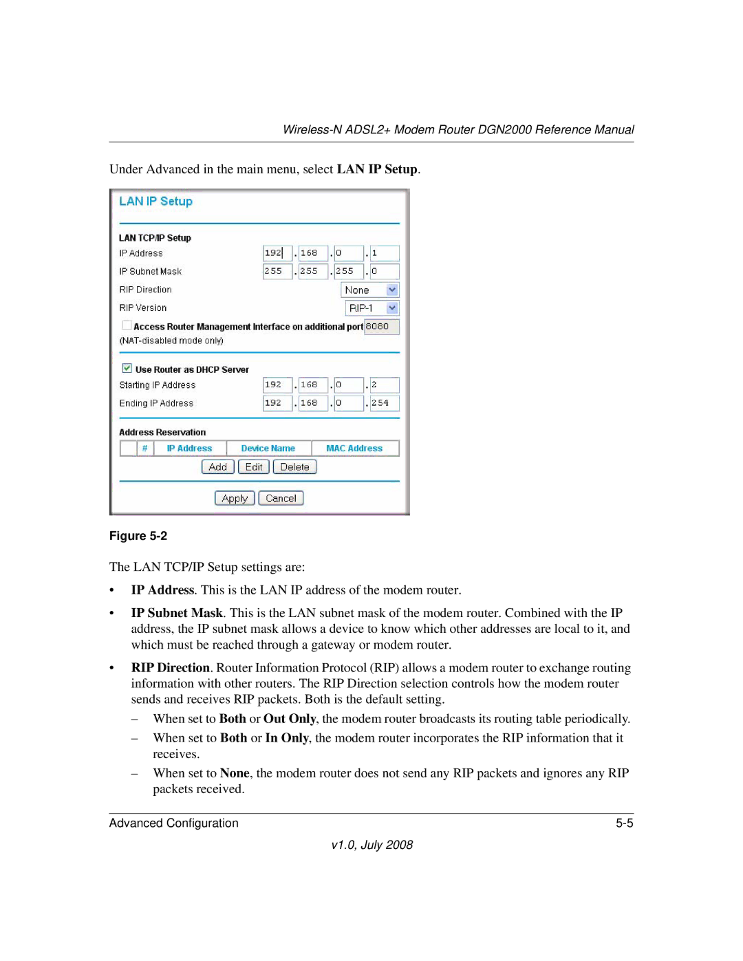 NETGEAR manual Wireless-N ADSL2+ Modem Router DGN2000 Reference Manual 