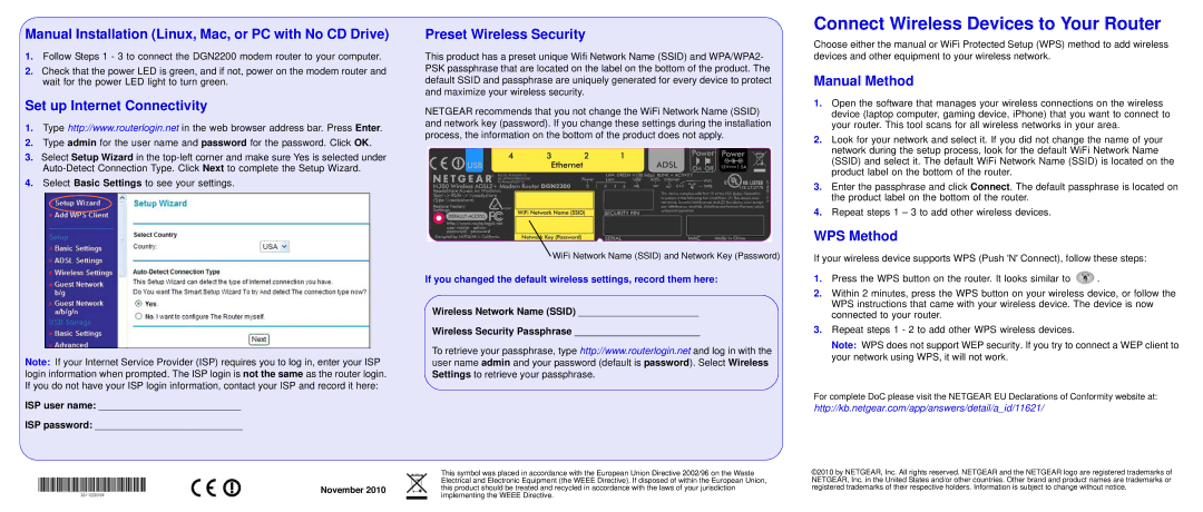 NETGEAR DGN2200 manual Connect Wireless Devices to Your Router 