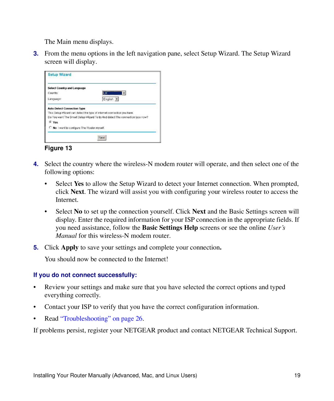 NETGEAR DGN2200 manual Read Troubleshooting on 