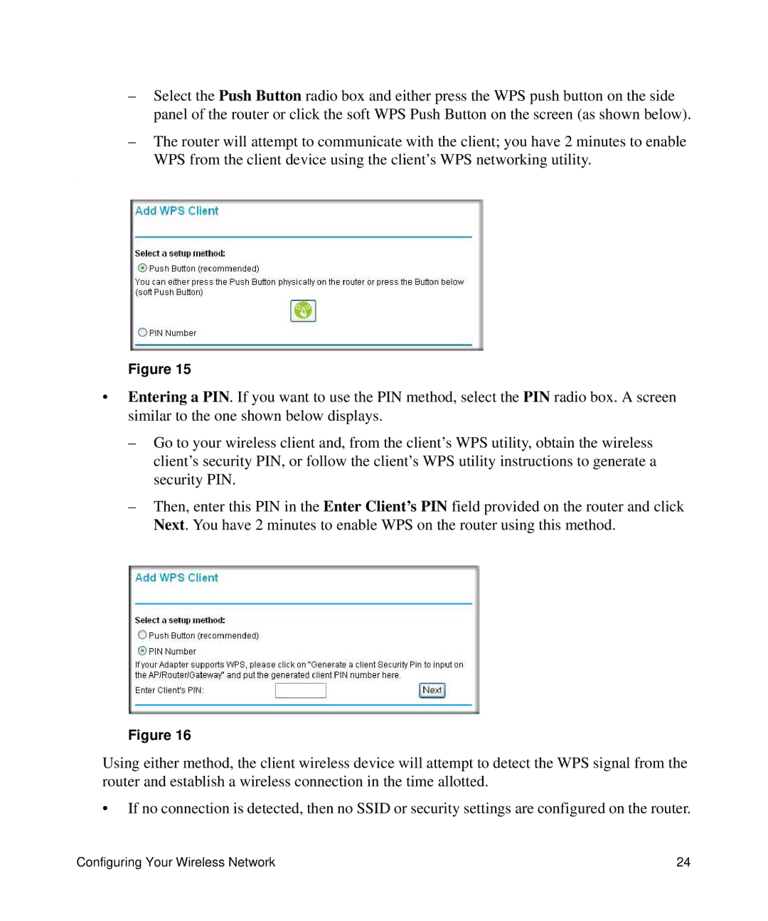 NETGEAR DGN2200 manual Configuring Your Wireless Network 