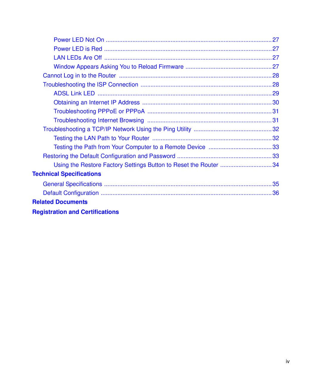 NETGEAR DGN2200 manual Technical Specifications 