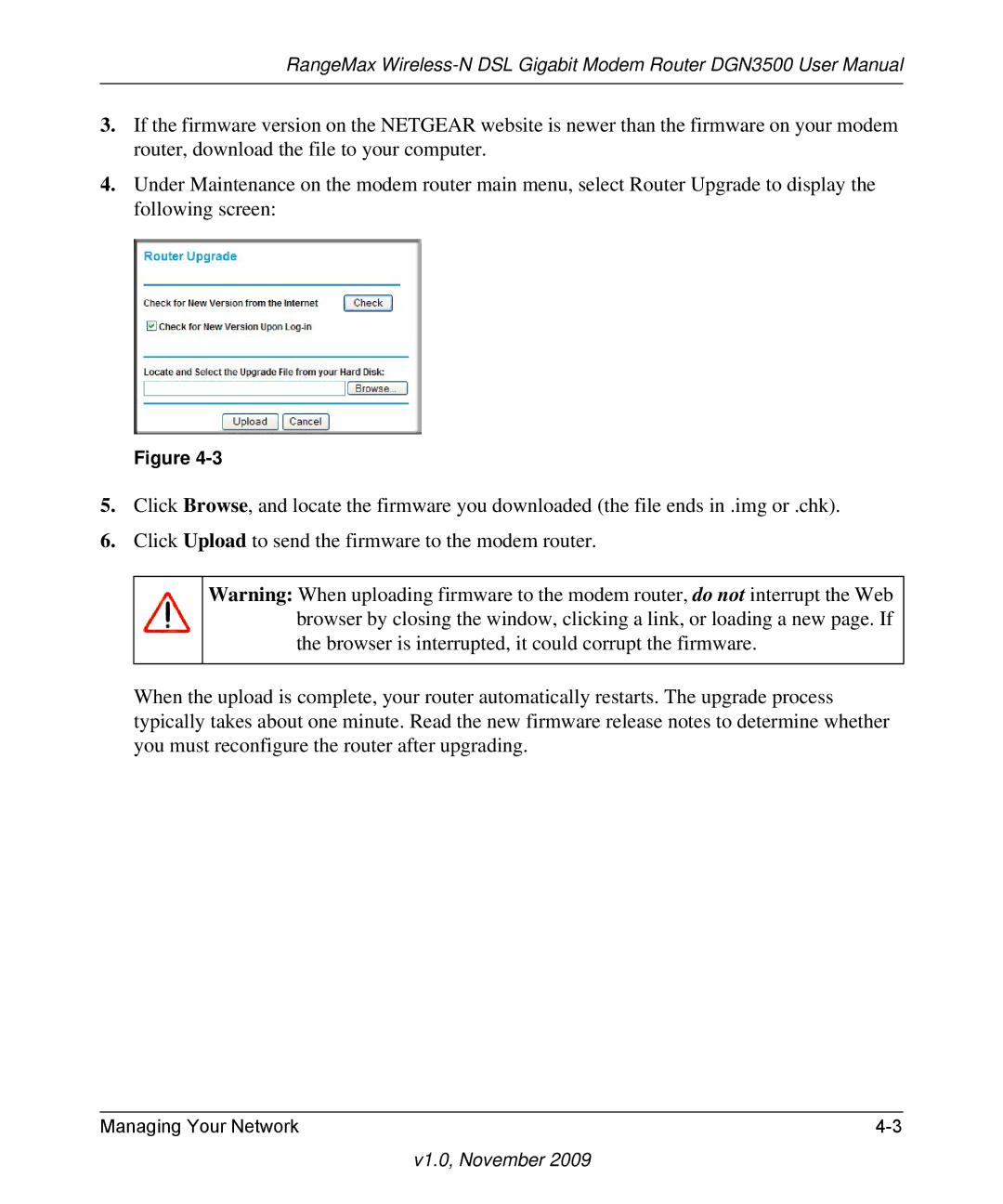 NETGEAR DGN3500-100NAS user manual V1.0, November 