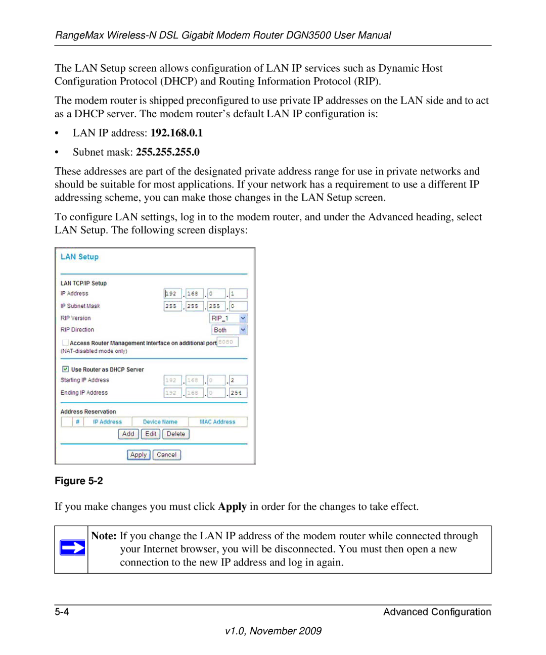 NETGEAR DGN3500-100NAS user manual V1.0, November 